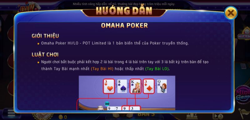 Hướng dẫn chơi Poker Omaha dễ dàng cập nhật đầy đủ
